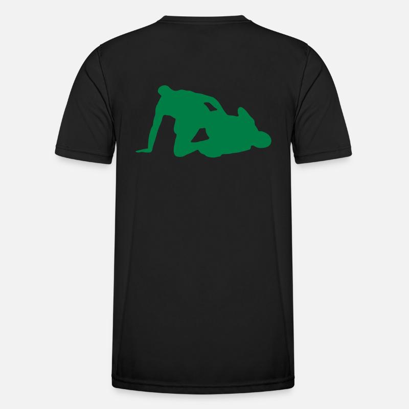 Grappling Leg Control Silhouette - Men's Functional T-Shirt - black
