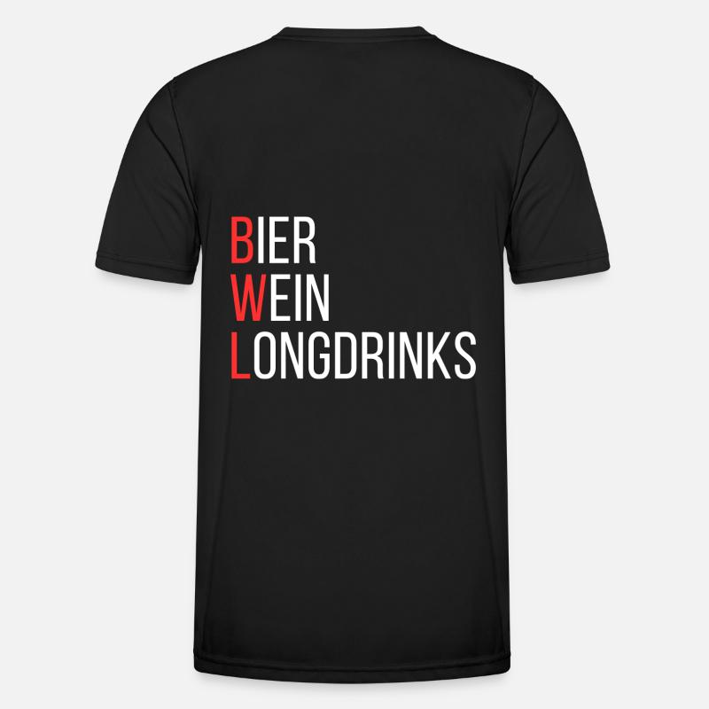 Ich studiere BWL - Männer Funktions-T-Shirt - Schwarz