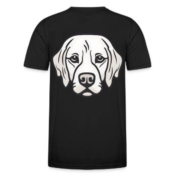 Regard fidèle - T-shirt sport Homme - noir - Dos - AI Model Male 178 dark (178cm)