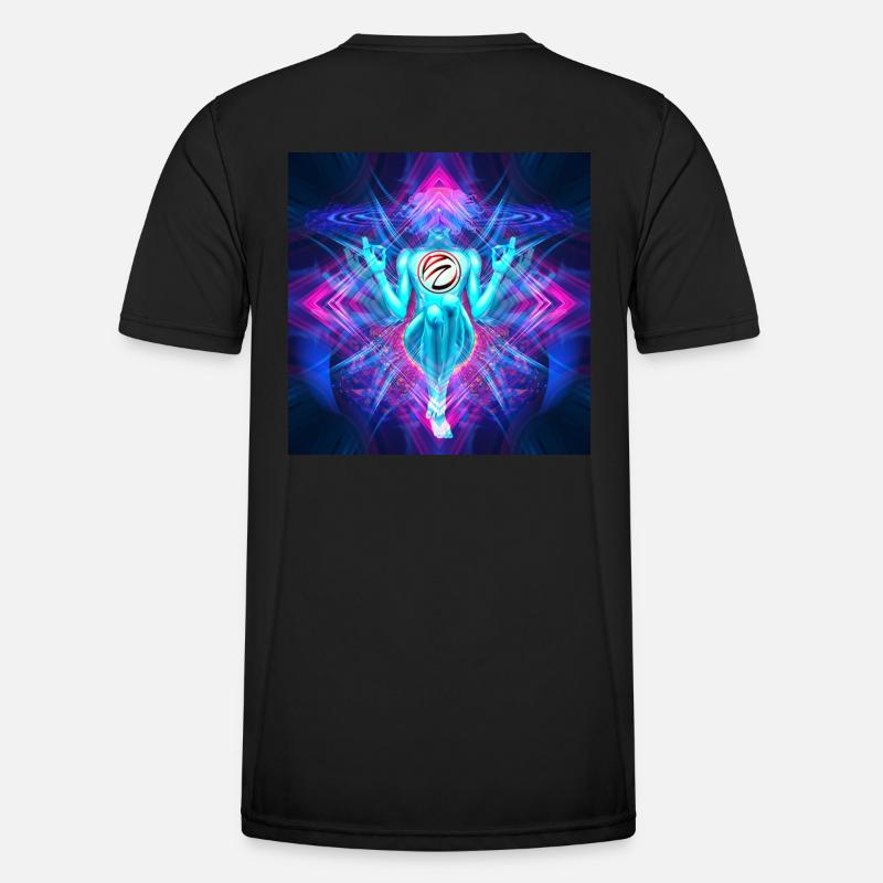 "Avalokiteśvara" Psytrance Goa Trance Style/Clear Men's Functional T-Shirt
