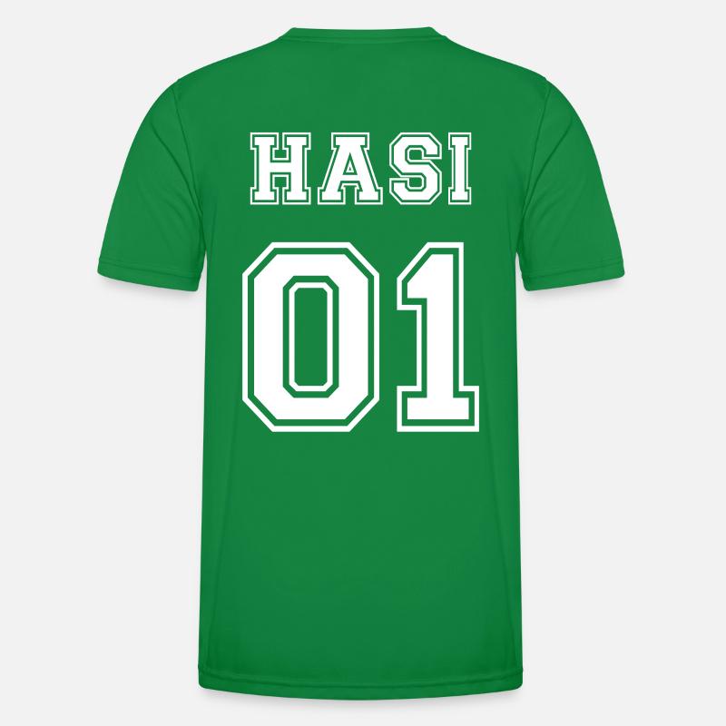 Hasi 01 Nummer 1 Geschenk Trikot Partnerlook Idee Männer Funktions-T-Shirt