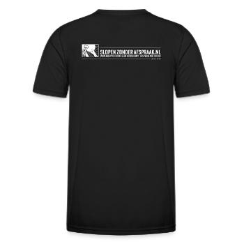 DIY shirt Shirt DIY - Demolition Without Appointment - Men's Functional T-Shirt - black - Back - AI Model Male 178 dark (178cm)