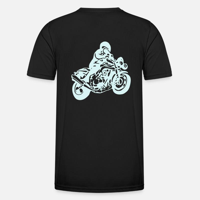 motorcycle - Men's Functional T-Shirt - black