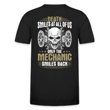 Mécanicien Mécanicien Mécanicien Tournevis - T-shirt sport Homme - noir - Dos - AI Model Male 178 dark (178cm)