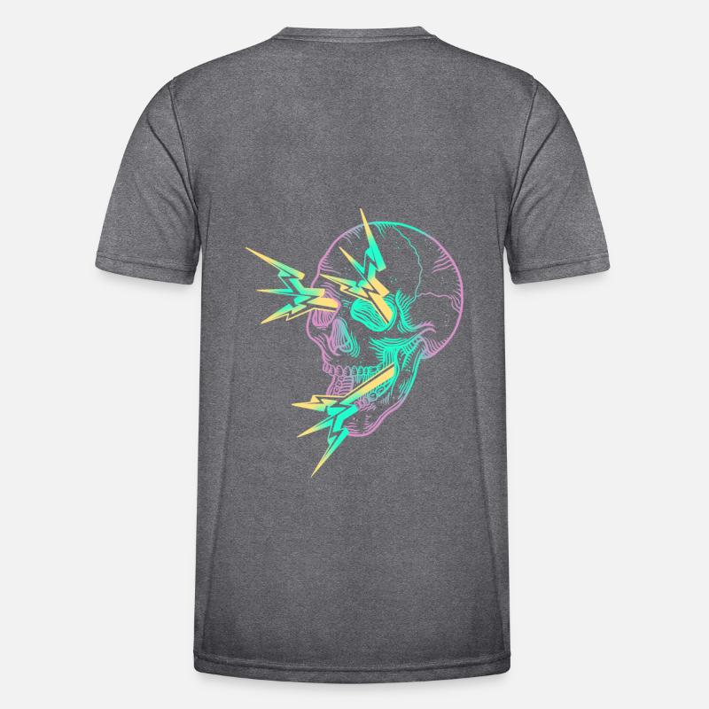 Skull Flash mauve T-shirt sport Homme