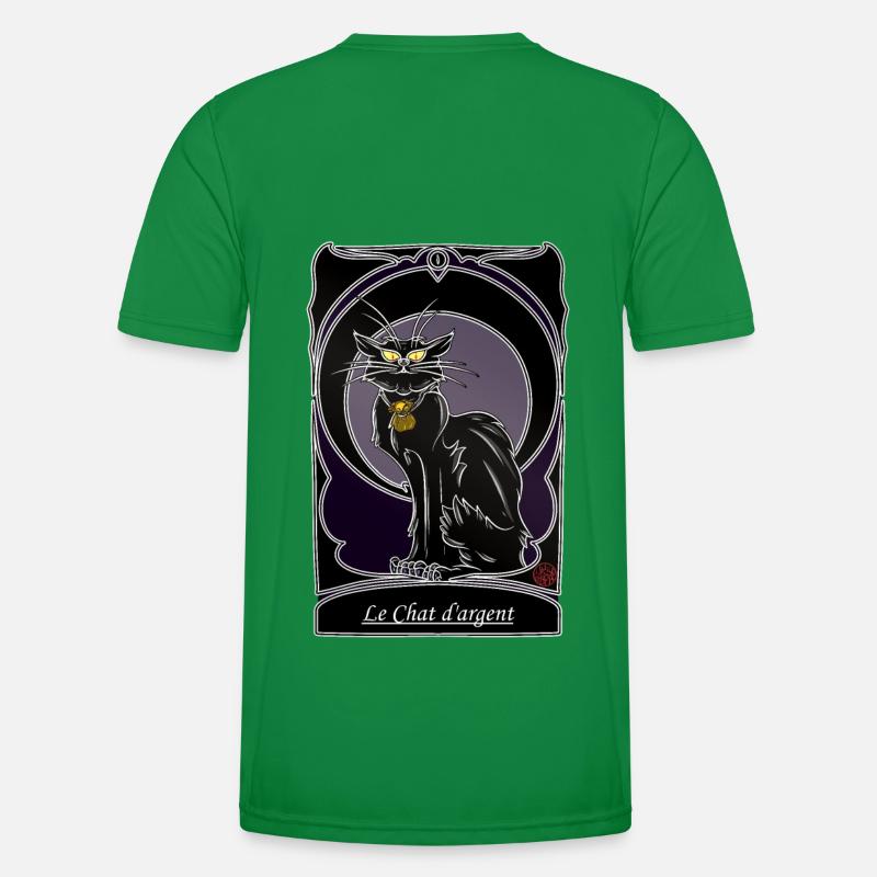 Chat d'argent folklore Bretagne Gascogne Provence T-shirt sport Homme