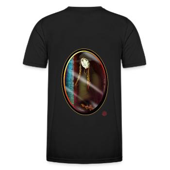 Vampire sorcière médiévale - T-shirt sport Homme - noir - Dos - AI Model Male 178 dark (178cm)