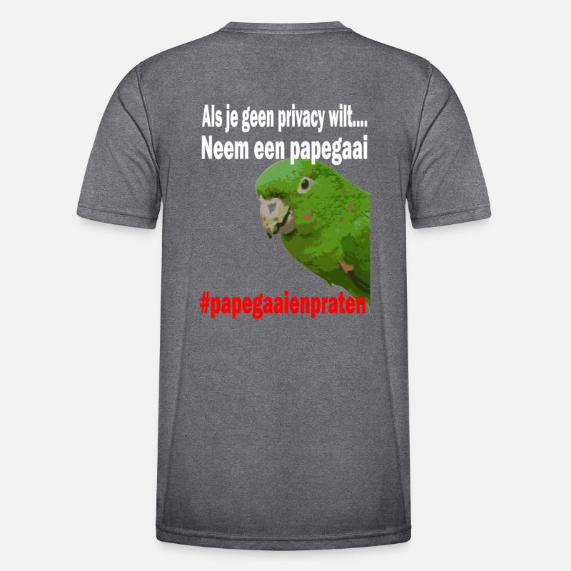 Parrots don't talk privacy anymore Men's Functional T-Shirt