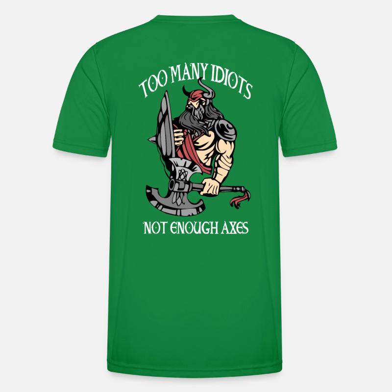 Wikinger Walhalla Krieger Männer Funktions-T-Shirt