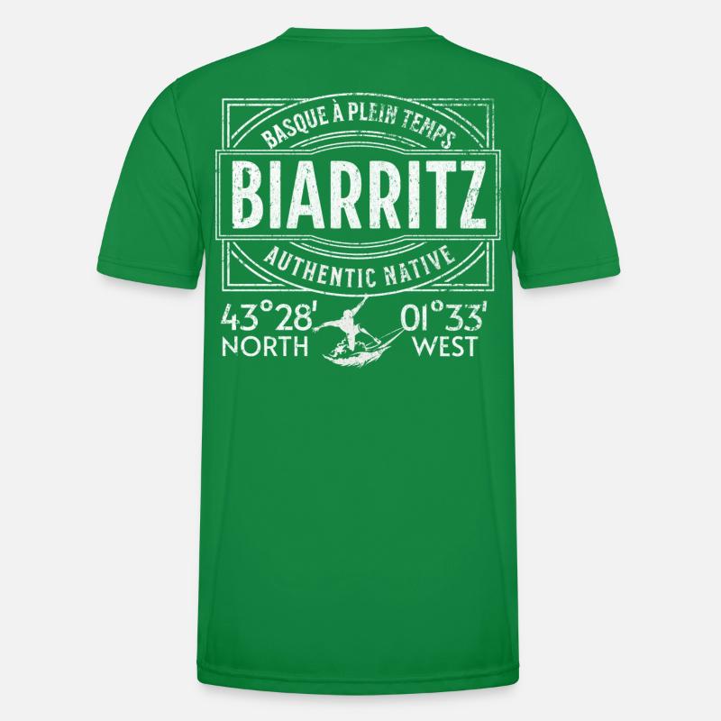 Authentischer Ureinwohner von Biarritz Männer Funktions-T-Shirt