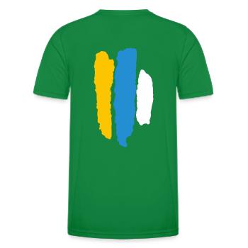 Canary Flag - Men's Functional T-Shirt - kelly green - Back - AI Model Male 178 dark (178cm)