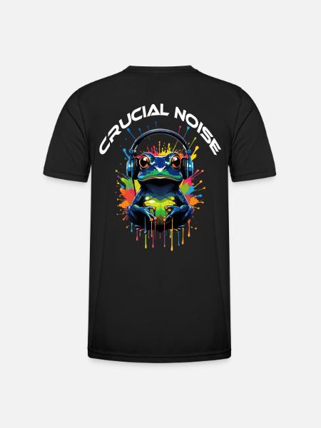 CRUCIAL NOISE FROG - Men's Functional T-Shirt - black