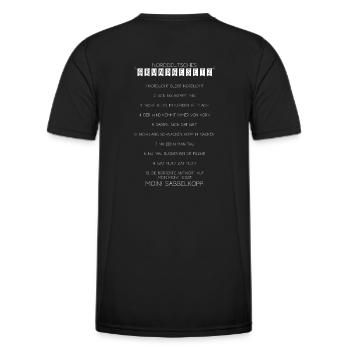 Norddeutsches Grundgesetz hell - Männer Funktions-T-Shirt - Schwarz - Hinten - AI Model Male 178 dark (178cm)