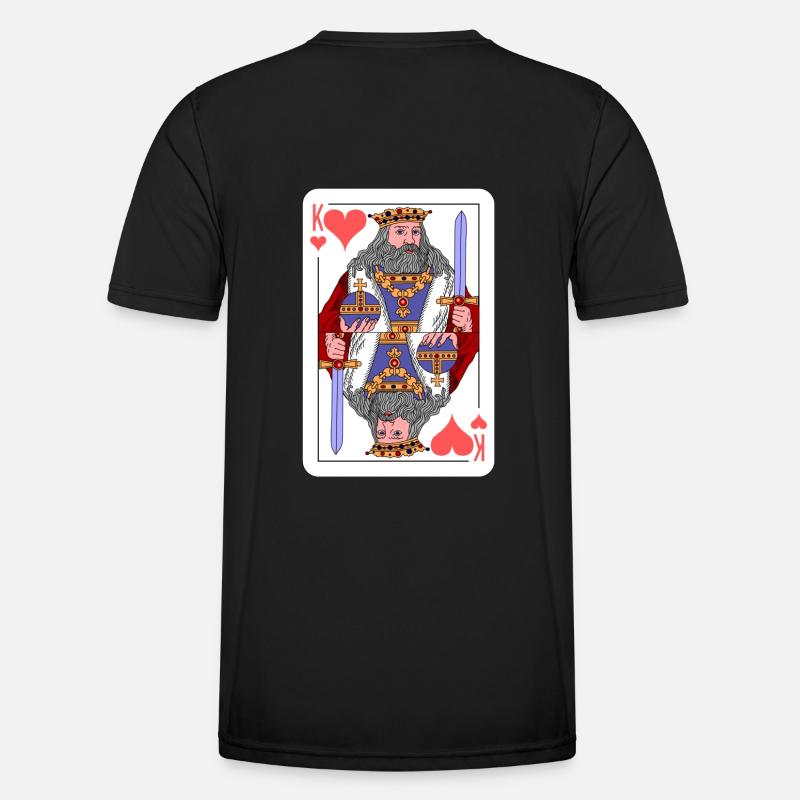 King Playing Card Gift Idea Men's Functional T-Shirt