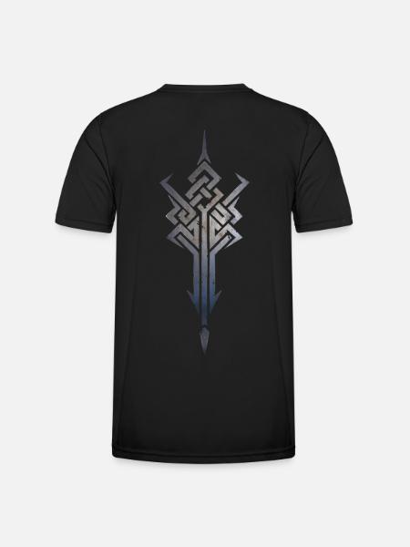 Keltischer Knoten Wikinger Kreuz Symbol Zeichen - Männer Funktions-T-Shirt - Schwarz