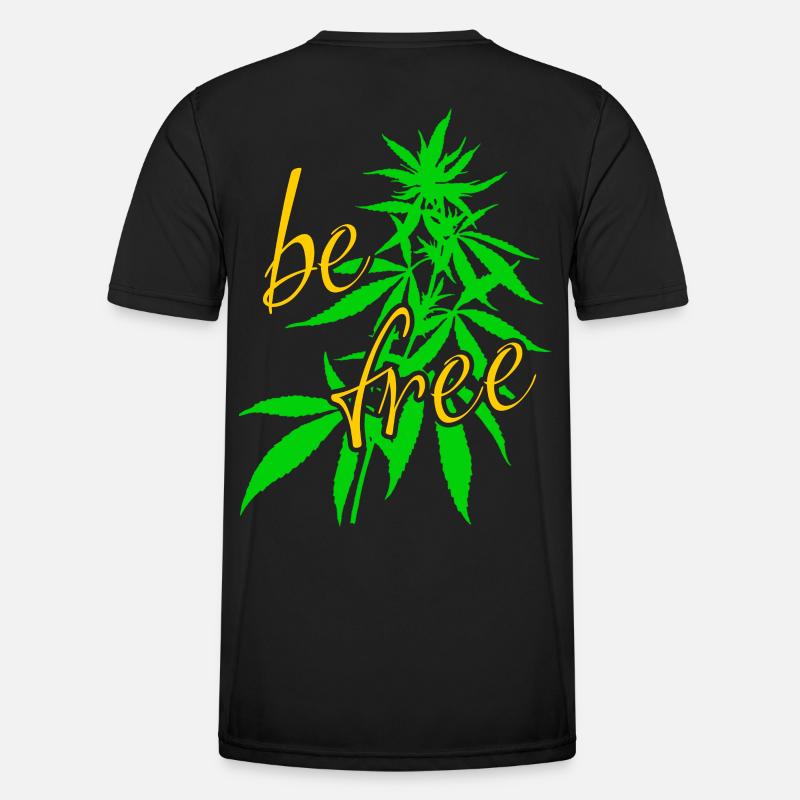 Feuilles de chanvre libres T-shirt sport Homme