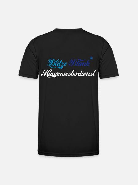 Blitze Blank Hausmeisterdienst - Männer Funktions-T-Shirt - Schwarz
