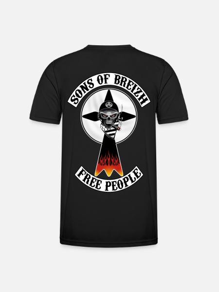 sons of breizh brittany - Men's Functional T-Shirt - black