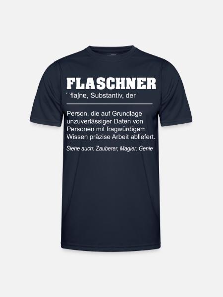 Flaschner lustige Definition - Männer Funktions-T-Shirt - Navy
