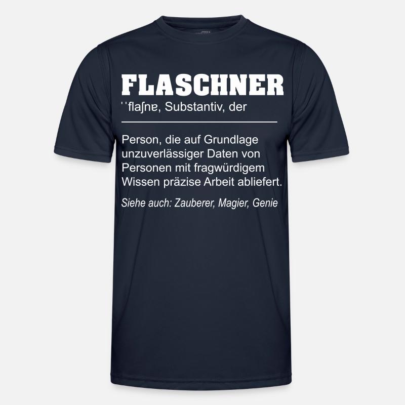 Flaschner lustige Definition - Männer Funktions-T-Shirt - Navy