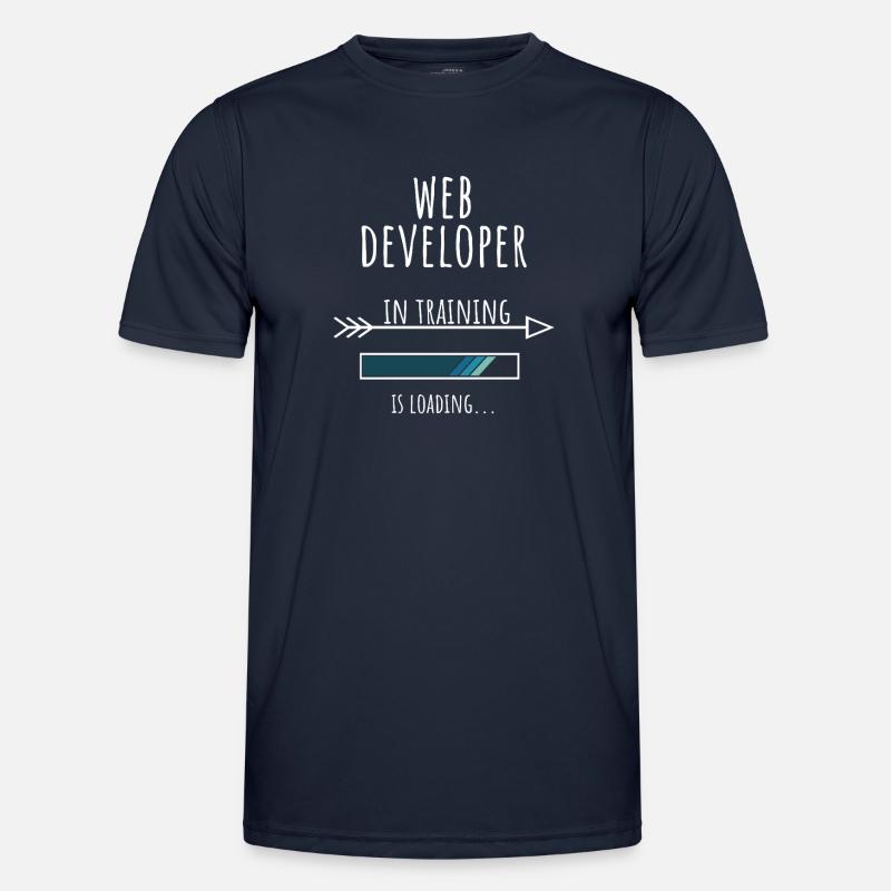Web Developer in Ausbildung Beruf Geschenk - Männer Funktions-T-Shirt - Navy