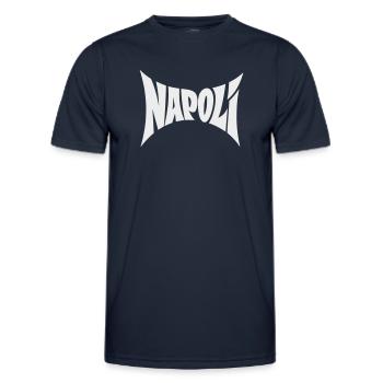 Napoli Typography Design - Men's Functional T-Shirt - navy - Front - AI Model Male 178 dark (178cm)