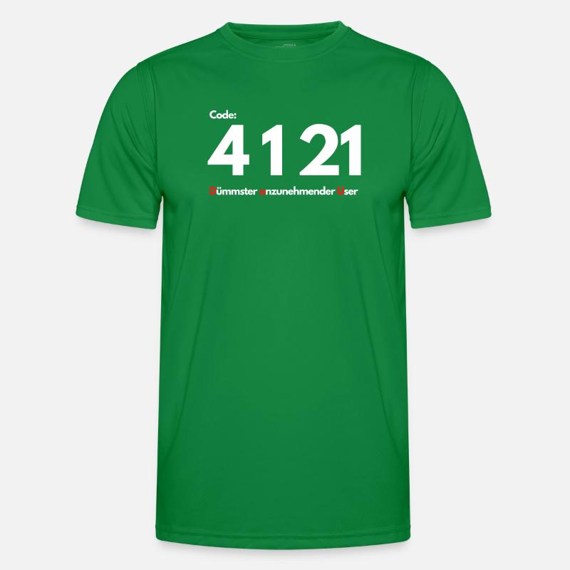 Code 4 1 21 Dümmster anzunehmender User Männer Funktions-T-Shirt