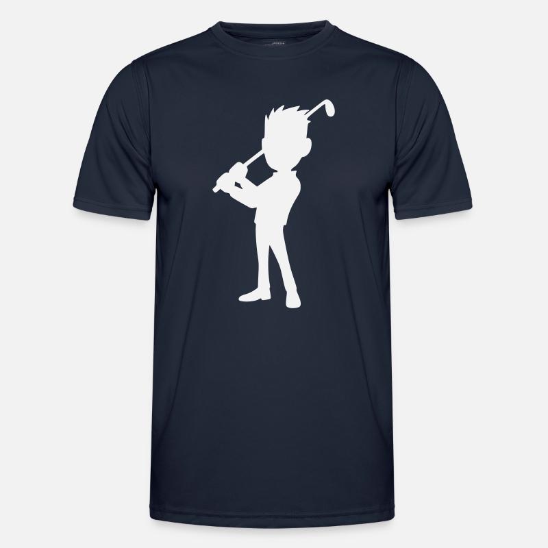 Golf Design, Golfer Silhouette - Men's Functional T-Shirt - navy