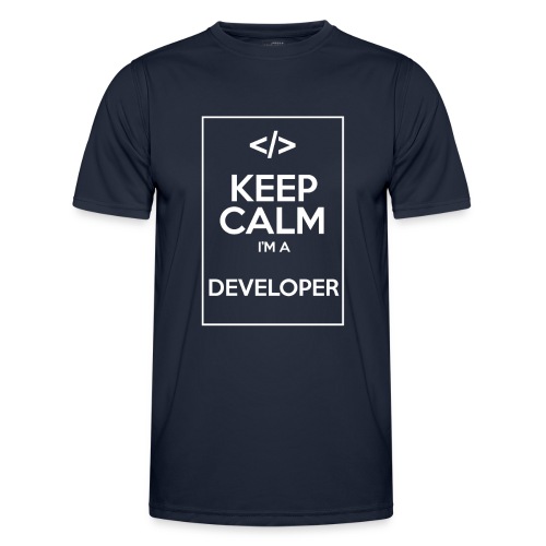 Keep Calm I'm a developer - Men's Functional T-Shirt