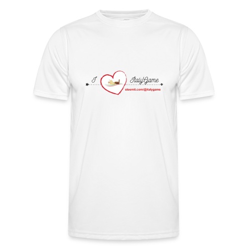 iloveitalygame - Maglietta sportiva per uomo