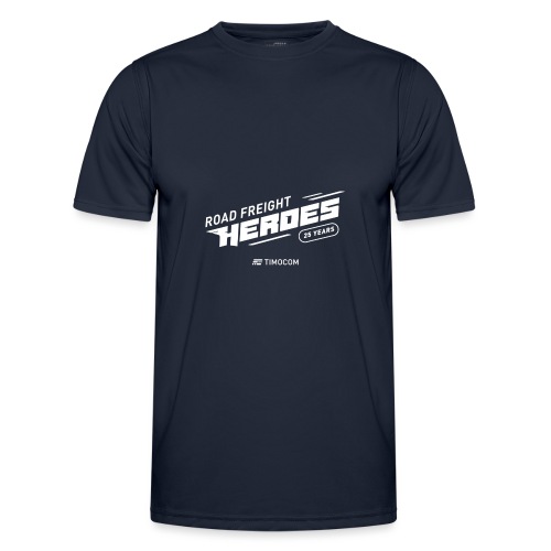 RoadFreightHeroes Logo WHITE - Männer Funktions-T-Shirt