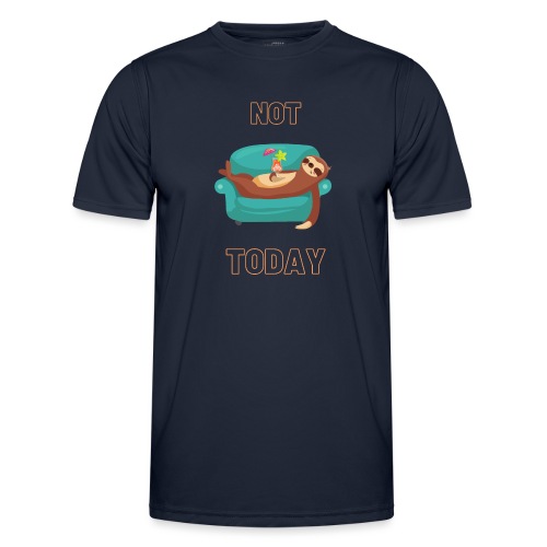 Not Today - Lazy sloth - Funkcjonalna koszulka męska