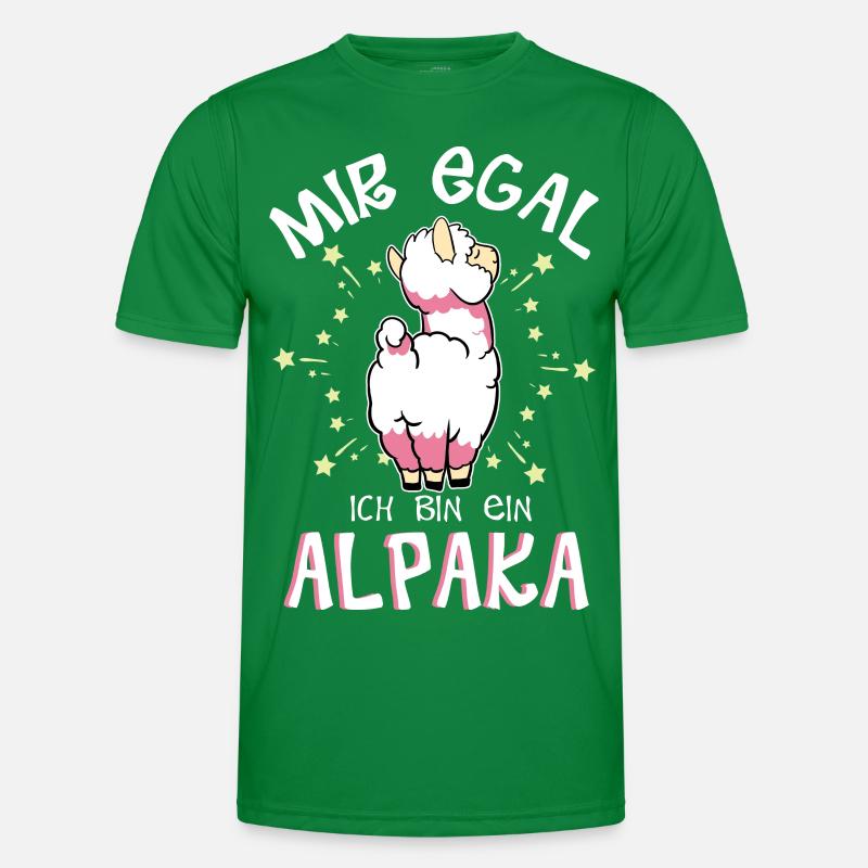 Mir egal. Ich bin ein Alpaka Männer Funktions-T-Shirt