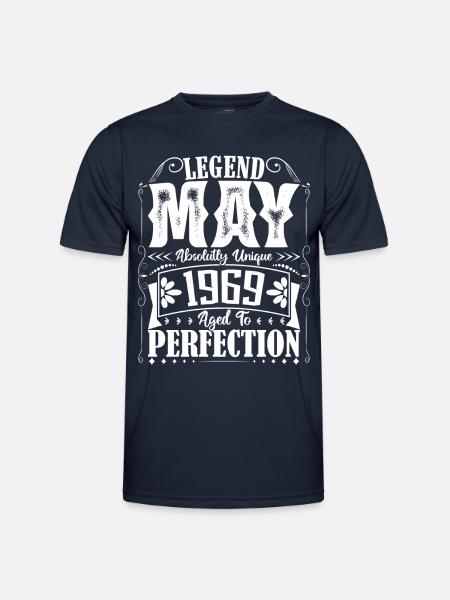 Mai 1969. Geburtstag Mai 1969. Geschenk Mai 1969. - Männer Funktions-T-Shirt - Navy