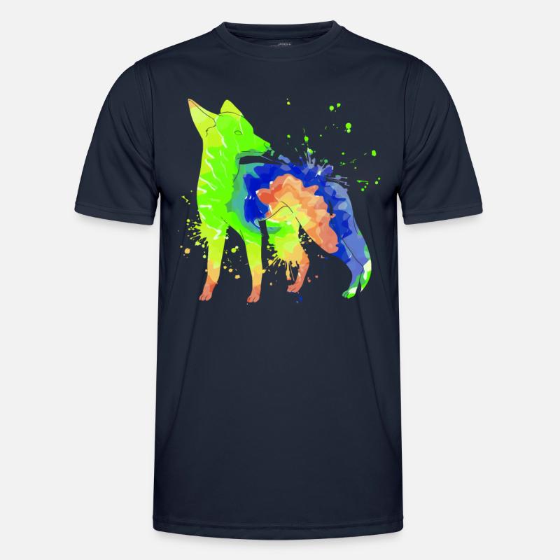 Fuchs Kunst Jäger Fuchsjagd Jagd Männer Funktions-T-Shirt