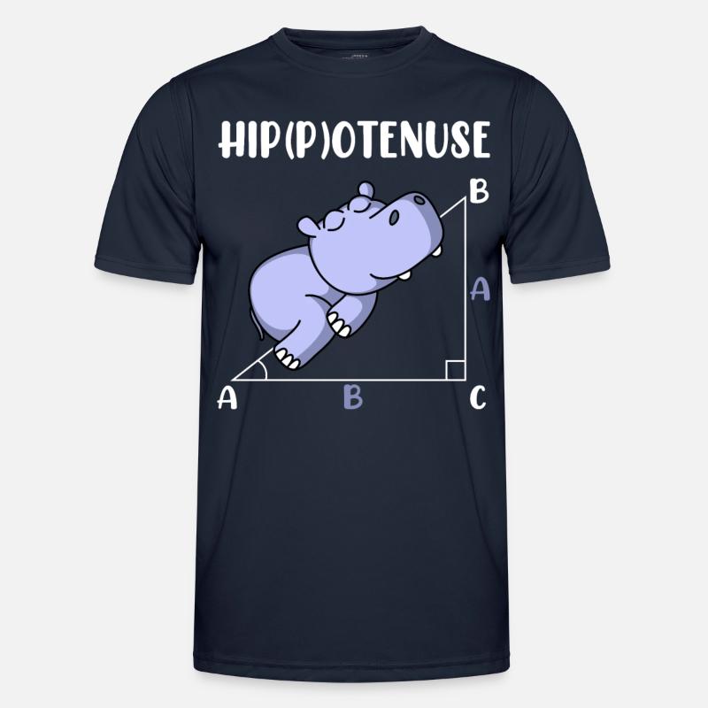 Hippotenuse fun math math - Men's Functional T-Shirt - navy