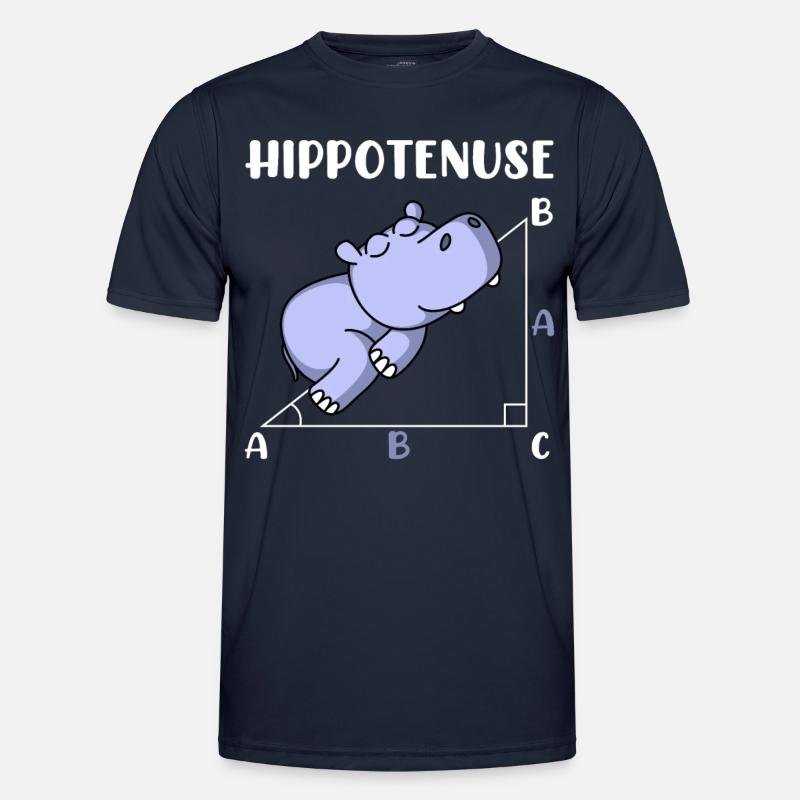Hippotenuse fun math math - Men's Functional T-Shirt - navy