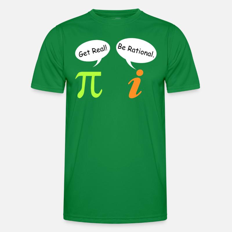 Math Saying Complex Number Pie get real Men's Functional T-Shirt