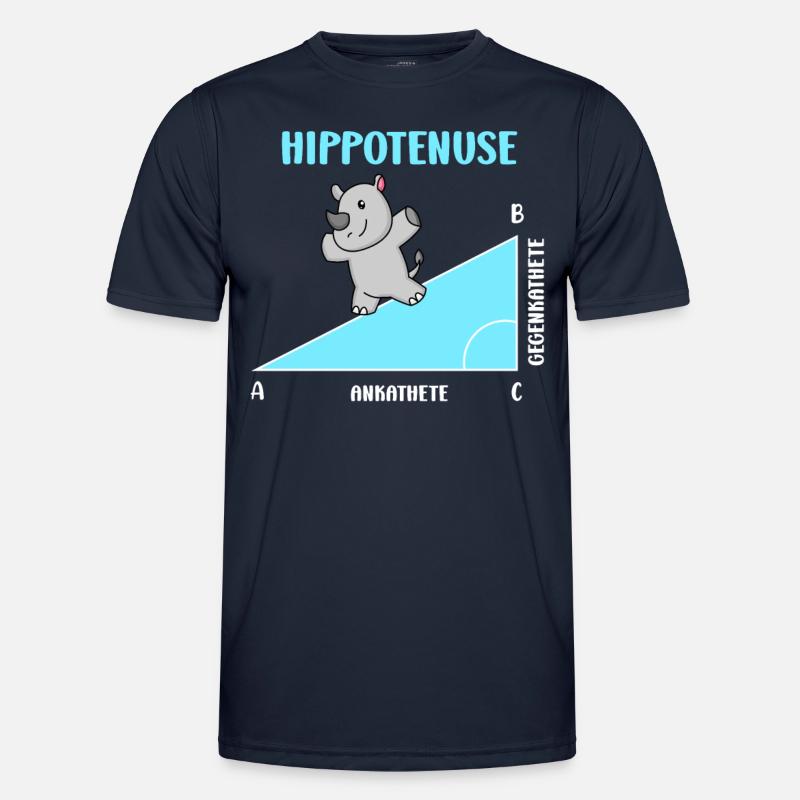 Hippotenuse Math Teacher Mathematician - Men's Functional T-Shirt - navy