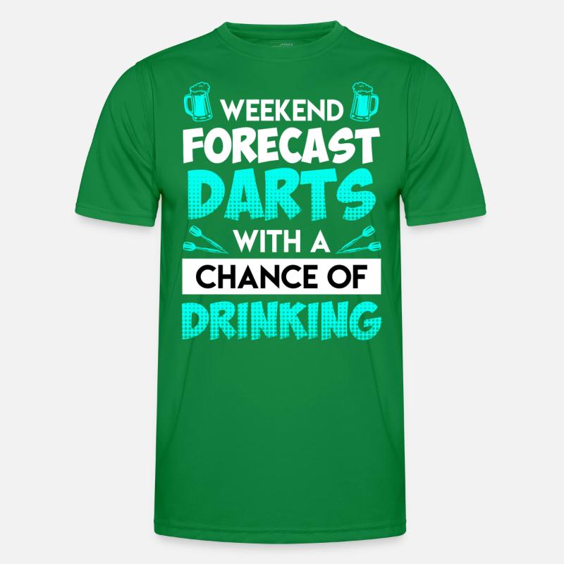 Weekend Forecast Darts Men's Functional T-Shirt