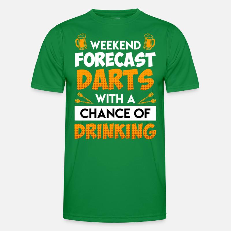 Weekend Forecast Darts Men's Functional T-Shirt