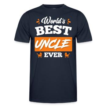 World s best Uncle ever Bester Onkel - Men's Functional T-Shirt - navy - Front - AI Model Male 178 dark (178cm)