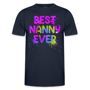 The best nanny in the world Best childminder - Men's Functional T-Shirt - navy - Front - AI Model Male 178 dark (178cm)