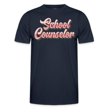 Accompagnement scolaire Inclusion meilleur compagnon scolaire - T-shirt sport Homme - bleu marine - Devant - AI Model Male 178 dark (178cm)