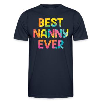 The best nanny in the world Best childminder - Men's Functional T-Shirt - navy - Front - AI Model Male 178 dark (178cm)