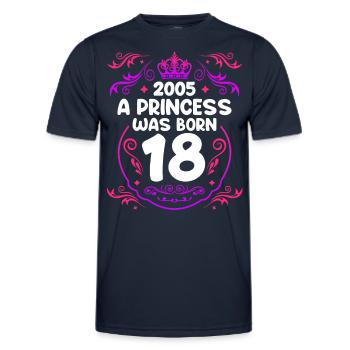 Mädchen 18 Jahre 18. Geburtstag - Männer Funktions-T-Shirt - Navy - Vorne - AI Model Male 178 dark (178cm)