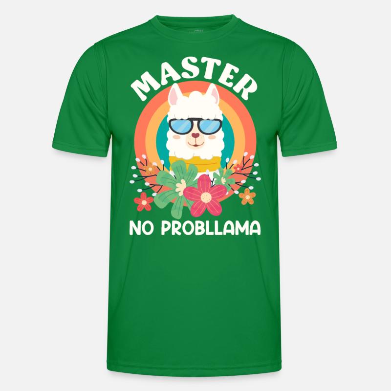 Master 2023 No Probllama Masterabschluss Männer Funktions-T-Shirt