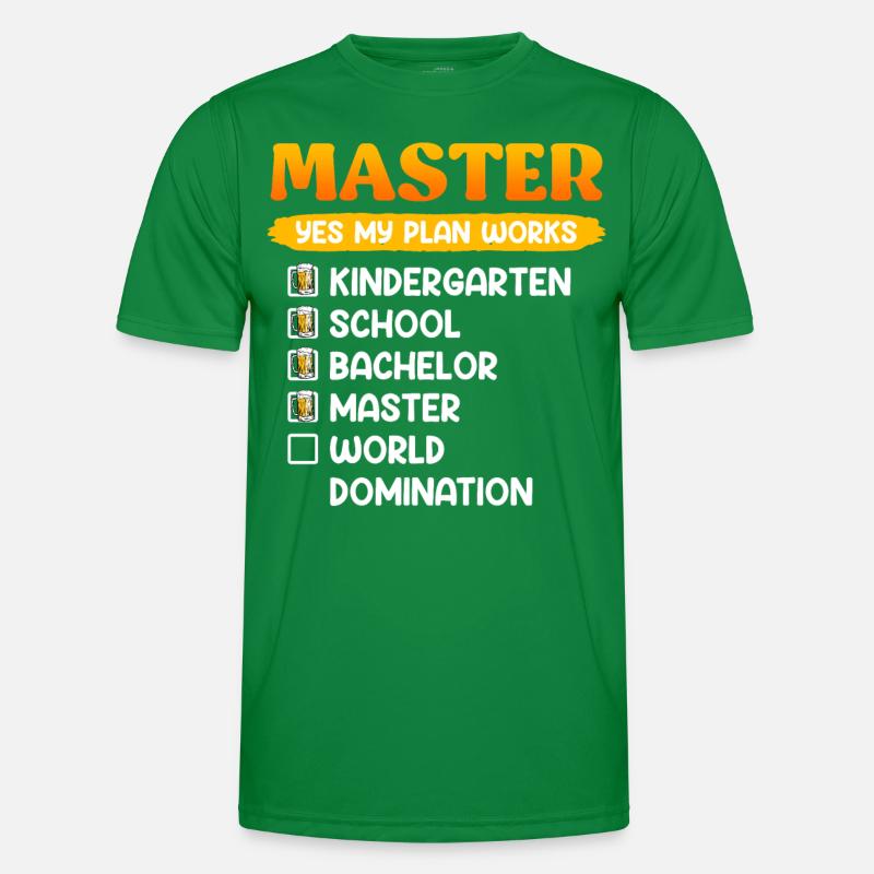 Kindergarten Schule Bachelor Master Abschluss Männer Funktions-T-Shirt