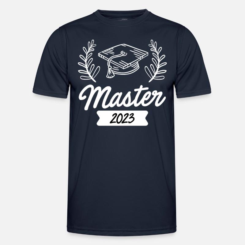 Master 2023 Masterstudium Studium Master Abschluss - Männer Funktions-T-Shirt - Navy