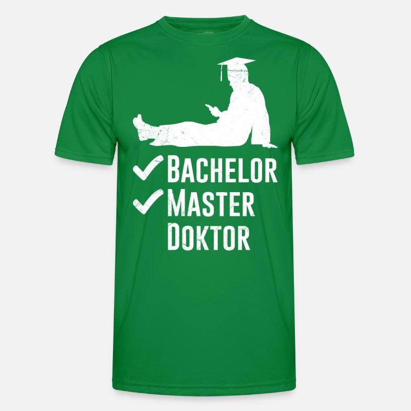 Checklist Bachelor Master Doctoral Degree Men's Functional T-Shirt